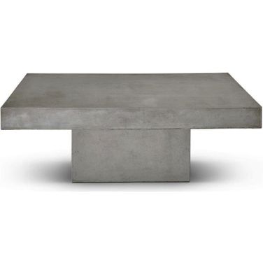 Mixx Una Rectangle Coffee Table In Dark Grey