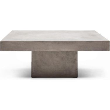 Mixx Una Square Coffee Table In Dark Grey