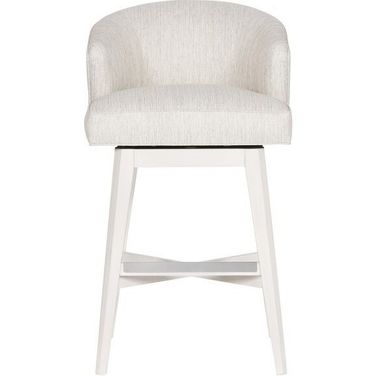 Charley Swivel Base Bar Stool In Cream