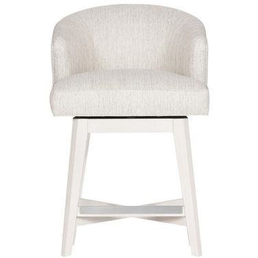 Charley Swivel Base Counter Stool In Cream