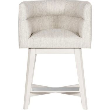 Emmett Swivel Base Counter Stool In Cream