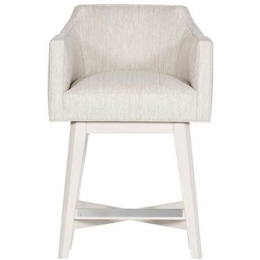 Ian Swivel Base Counter Stool In Cream