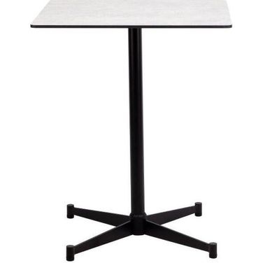 Pinto Grey Square Laminate Top Dining Table With Black Base