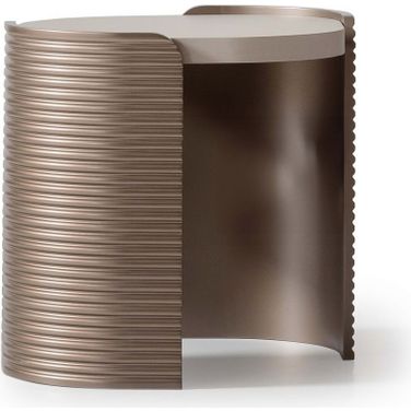 Mod Dream End Table In Rich Champagne