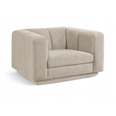 Modari Fabric Upholstered Chair In Beige
