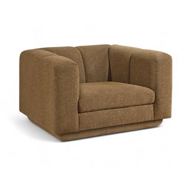 Modari Fabric Upholstered Chair In Brown