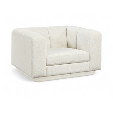 Modari Fabric Upholstered Chair In Cream