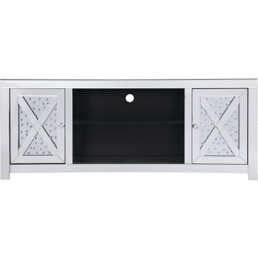Modern 59 Inch Crystal Mirrored Tv Stand MF9904