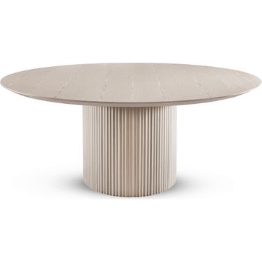 Modern Brazilian Atenas Round Dining Table In Nevoa Frame