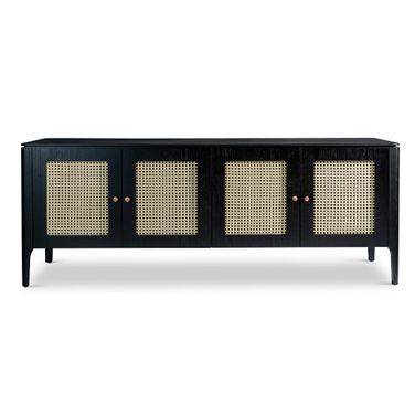 Modern Brazilian Missione Cane Buffet In Ebano and Natural