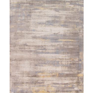 Modern Collection Hand-Loomed Area Rug-12' x 15' In Ivory and Gold