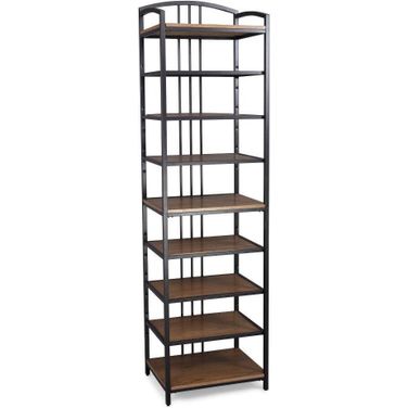 Modern Craftsman Brown Closet Wall Shelf Unit