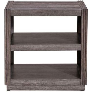 Modern Edge End Table In Caffe