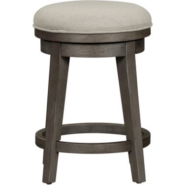 Modern Farmhouse Console Swivel Stool (Dusty Charcoal)