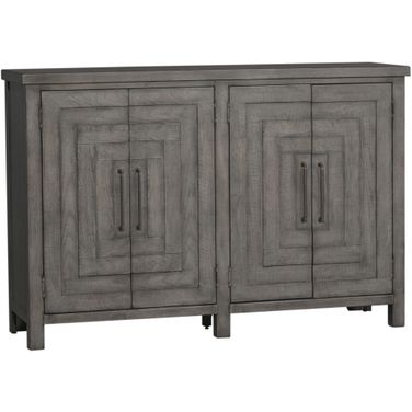 Modern Farmhouse Distressed Dusty Charcoal Buffet