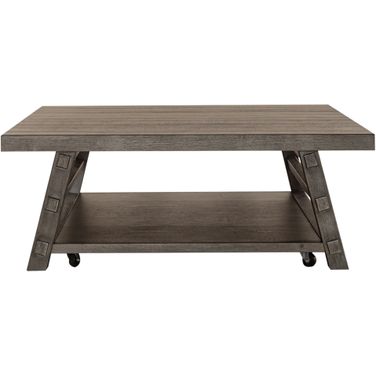 Modern Farmhouse Oversized Square Cocktail Table