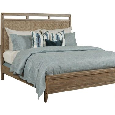 Modern Forge Light Stain Linden King Panel Bed