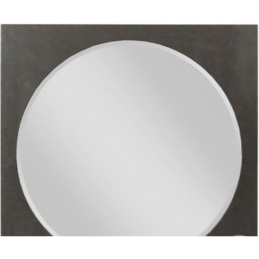Modern Forge Light Stain Square Metal Mirror
