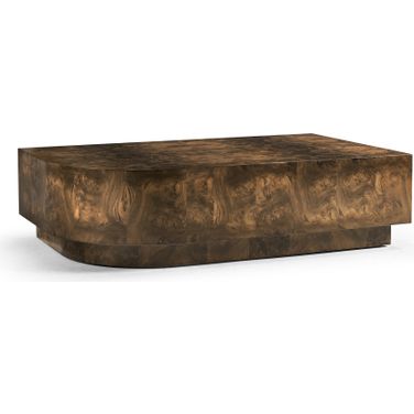 Modern Jacques Radius Cocktail Table In Brown