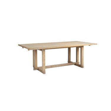 Modern Loft Extendable Trestle Dining Table In Khaki
