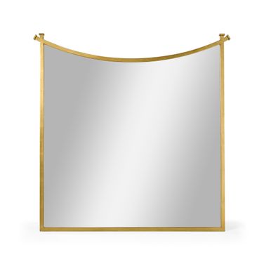 Modern Luxe Curve Accent Mirror In Gold