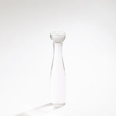 Modern Medium Crystal Candleholder In Clear