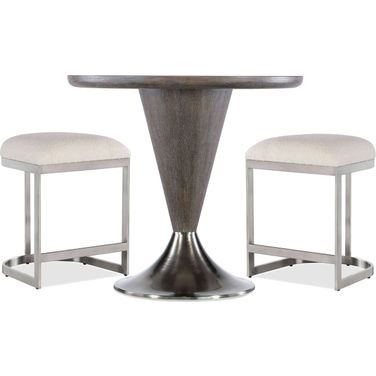 Modern Mood Counter Height Dining Room Set In Dark Wood