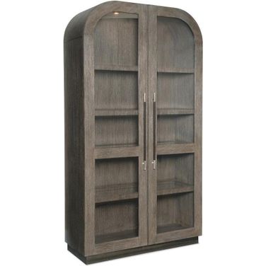 Modern Mood Display Cabinet In Dark Wood