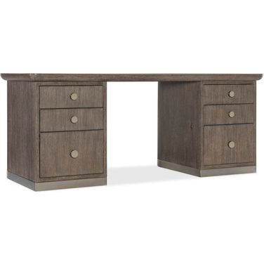 Modern Mood Executive Desk In Dark Wood
