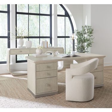 Modern Mood Executive Home Office Set In Light Wood