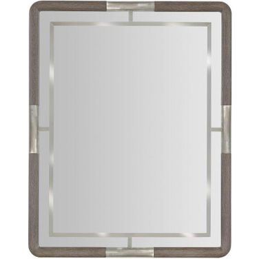 Modern Mood Landscape Mirror In Dark Wood