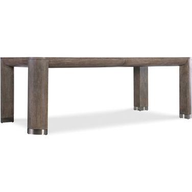 Modern Mood Leg Dining Table with 1-24 Inch Leaf In Dark Wood