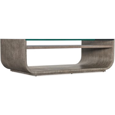 Modern Mood Rectangle Cocktail Table In Dark Wood