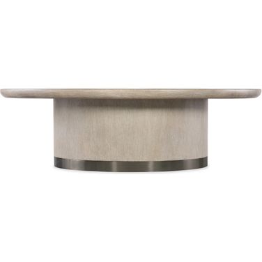Modern Mood Round Cocktail Table In Light Wood