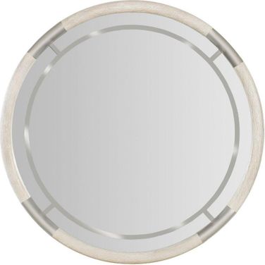 Modern Mood Round Mirror In Light Wood