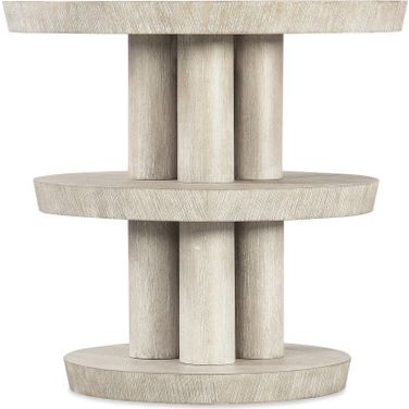 Modern Mood Round Side Table In Light Wood