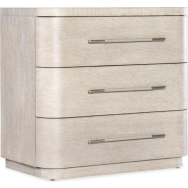 Modern Mood Three Drawer Nightstand In Light Wood
