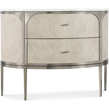 Modern Mood 42 Inch Two Drawer Nightstand In Light Wood