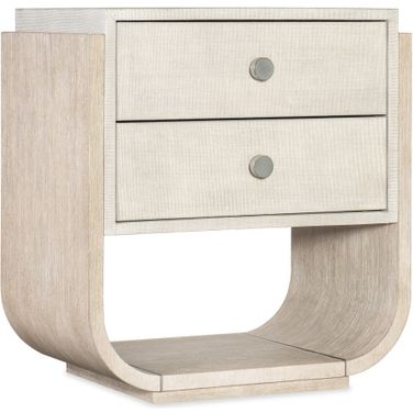 Modern Mood 28 Inch Two Drawer Nightstand In Light Wood