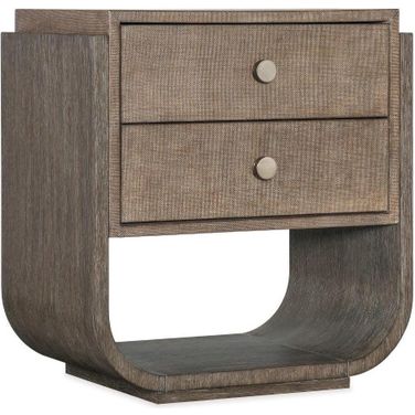 Modern Mood 28 Inch Two Drawer Nightstand In Dark Wood