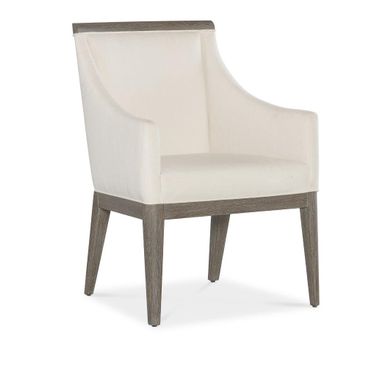 Modern Mood Upholstered Arm Chair Set of 2 In Beige