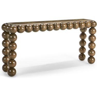 Modern Orb Console Table In Brown