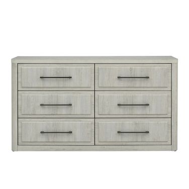 Modern Play 6 Drawer Dresser In Natural White