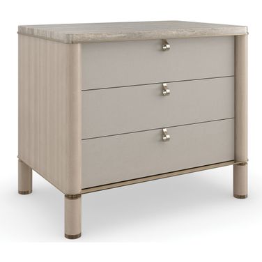 Modern Principles Balance Drawer Nightstand In Bronze