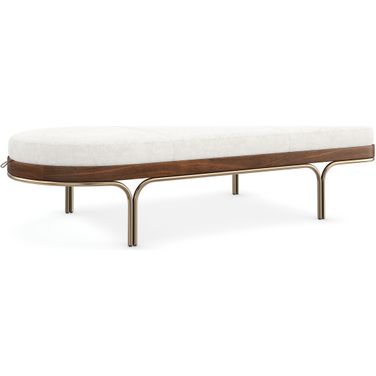 Modern Principles Rhythm Chaise In Natural Walnut