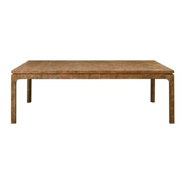 Modern Rectangular Dining Table In Brown