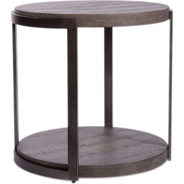 Modern View Round End Table