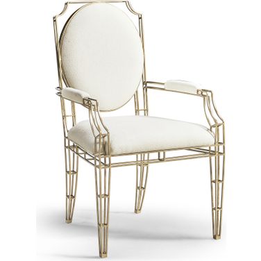 Modern XO Arm Chair In White