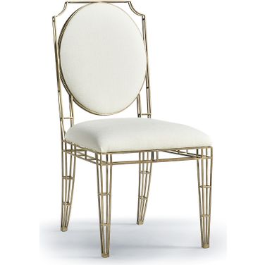 Modern XO Side Chair In Beige