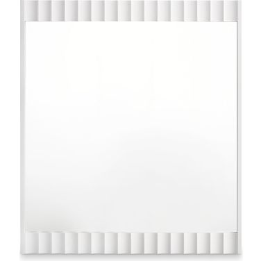 Modernist Gloss Mirror In White